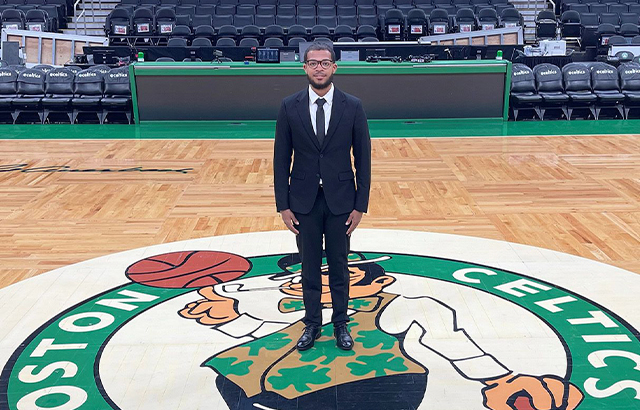 nsu student internship with the Boston Celtics
