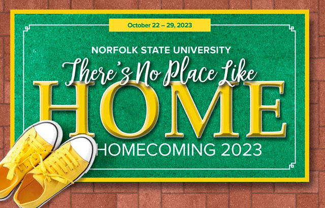 NSU Homcoming Banner image detail below